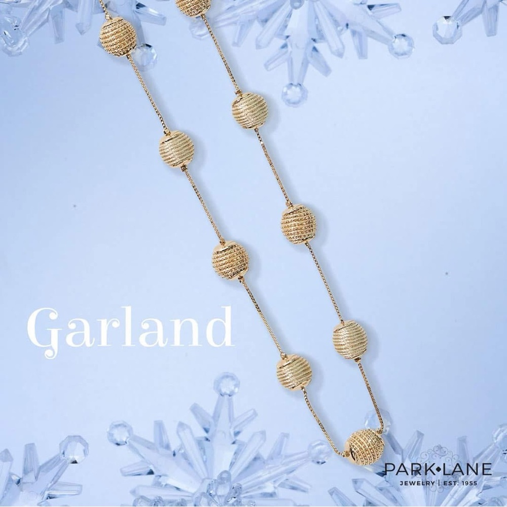 Park Lane Garland Necklace - Gold Beaded Necklace